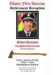Firefighter Brian Stroven Retirement Reception January 28, 2022